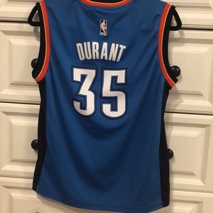 Gently used. No rips. No stains. Durant NBA jersey. Oklahoma City # 35.